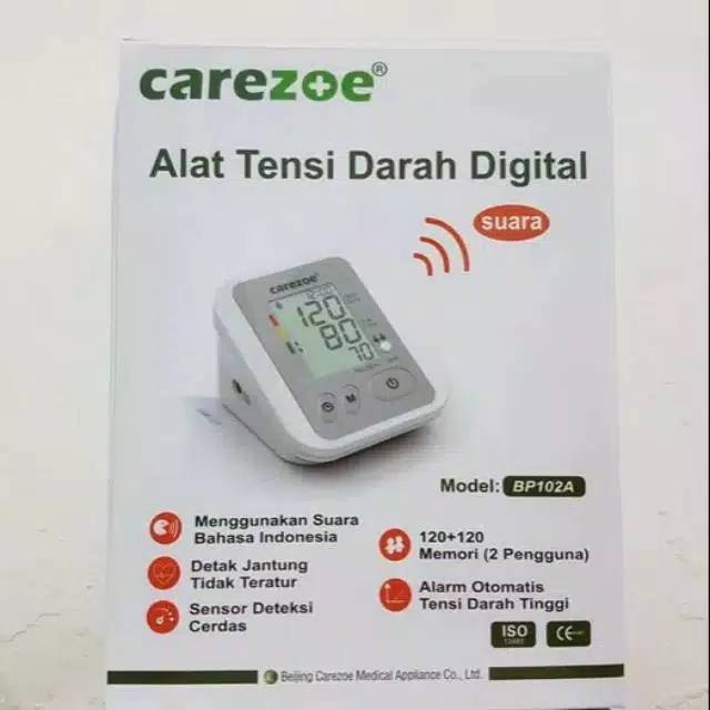 Carezoe Alat Tensi darah digital / tensimeter lengan carezoe fitur suara new