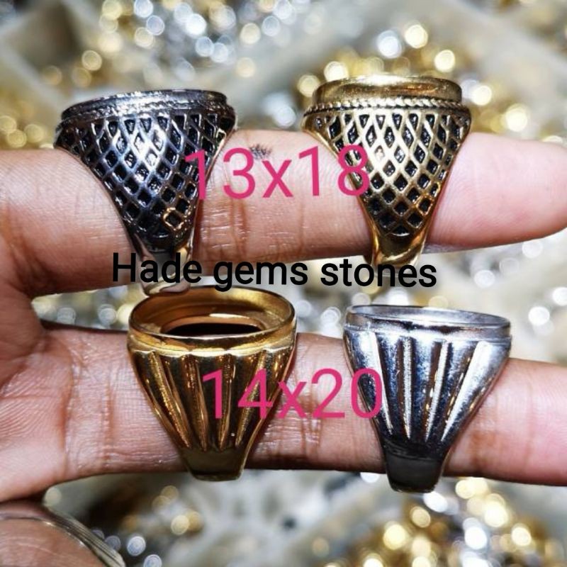 RING EMBAN TITANIUM SUPER WARNA GOLD SILVER