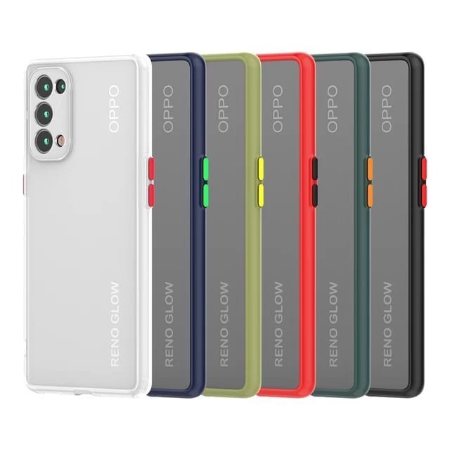 OPPO RENO 6 4G/5G RENO 6 PRO CASE DOFF COLOUR FROSTED DOVE TPU COVER BUMPER COLOUR DOFF SILIKON - Hijau, RENO 6 5G