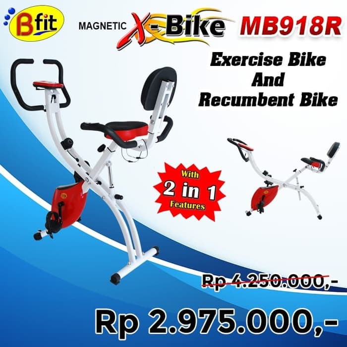 BFIT X-Bike 918 Multi Exercise Bike 2in1 - Sepeda Statis