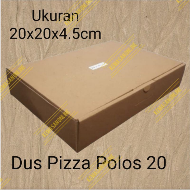 

(Isi 10pcs)Kotak Dus Box Pizza 20x20x4.5cm Dos Coklat Box Kotak Hampers Kue Souvenir Jam