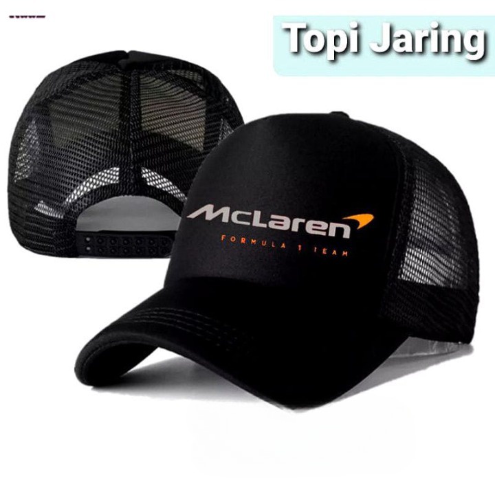 TOPI JARING TRUCKER RACING MCLAREN FORMULA 1 TEAM TOPI BALAP F1 TERLARIS -Hebenshop