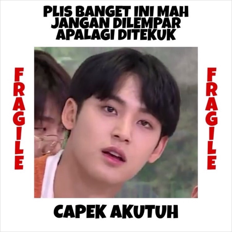PART 2 STIKER FRAGILE KPOP LUCU KOREA STIKER JANGAN DIBANTING-D