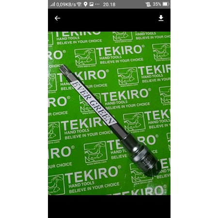 Mata Kunci Sok L segi Bintang 12  TEKIRO - M9.5 / M10 / M12 Splin Shock - Baut Silinder Head/Cop bin