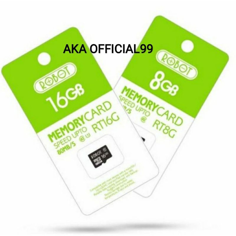 ROBOT TF CARD 4GB 8GB 16GB 32GB MICRO SD KARTU MEMORI MEMORY CARD ORIGINAL 100%