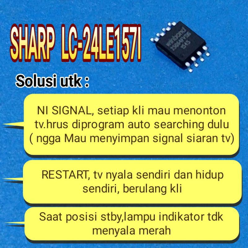 IC eprom memory Sharp lc-24le157i LC-24LE157I