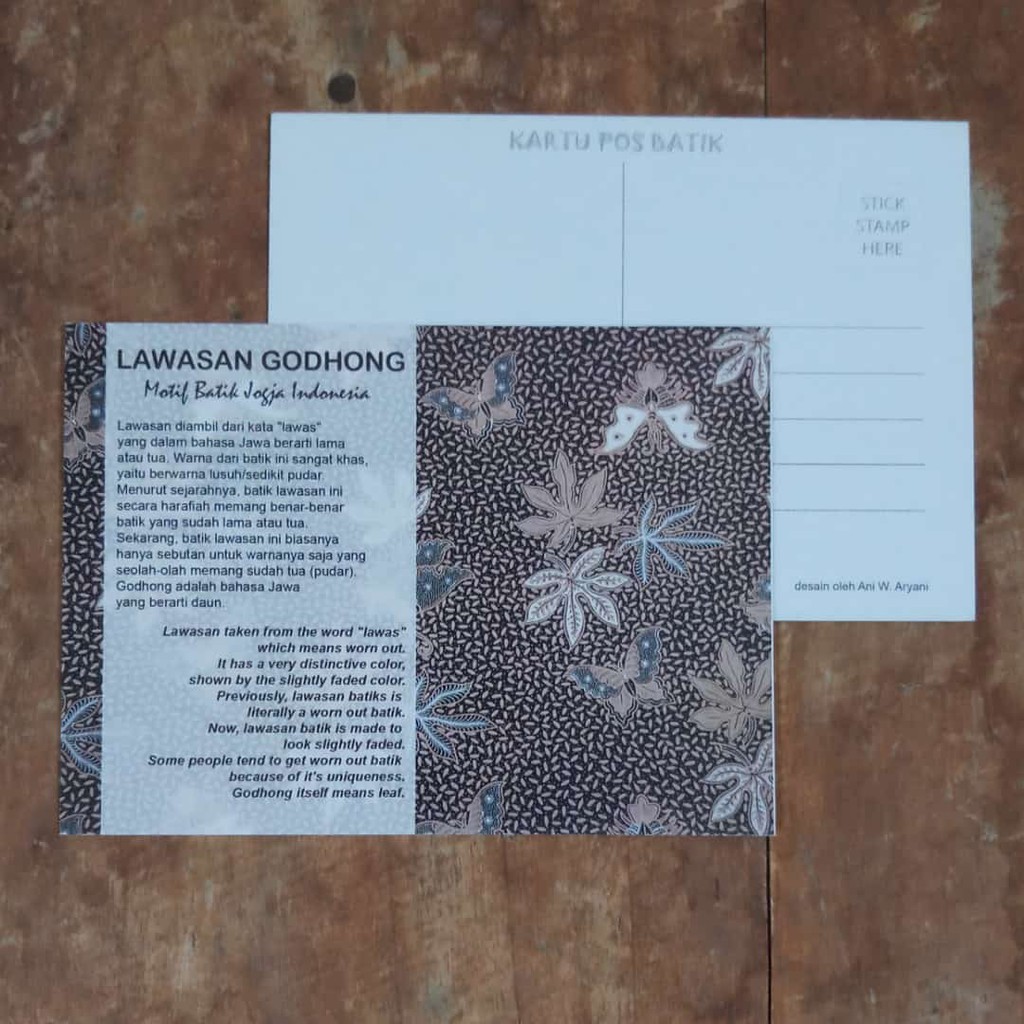

KARTU POS BATIK POSTCARD - MOTIF LAWASAN GODHONG
