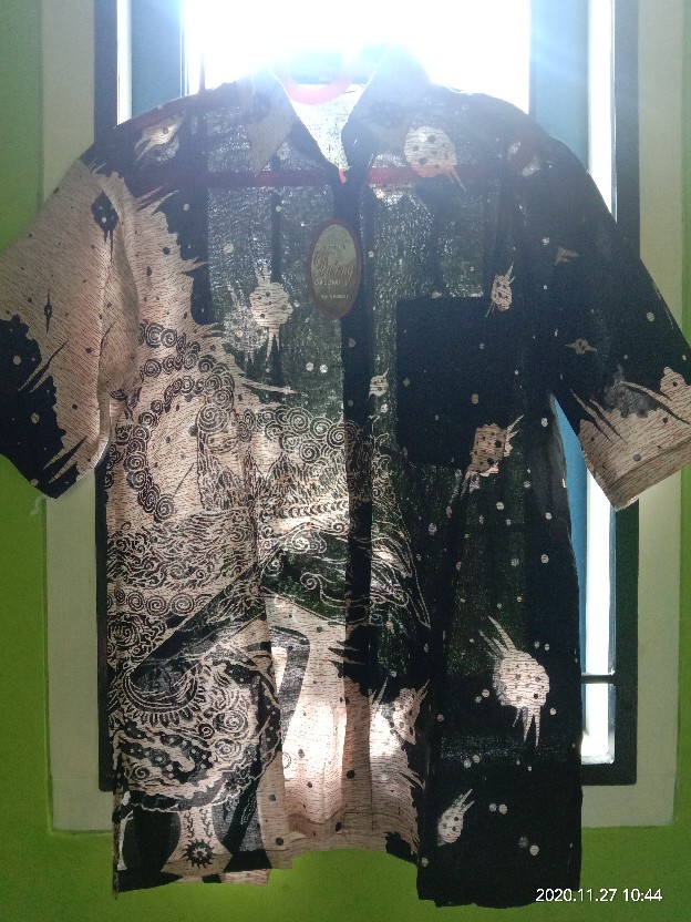 Bswart Batik Hrb026 Kenongo Hem Pendek Padi Pekalongan M L Xl Batik Pria Murah Modern Grosir