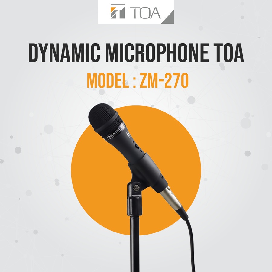 Mic Kabel TOA ZM-270 TOA ZM270 ZM 270 TOA Dynamic Microphone