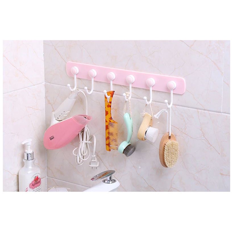 Gantungan Flexible Hook 6 Kait Gantungan Dapur Gantungan Dinding Warna