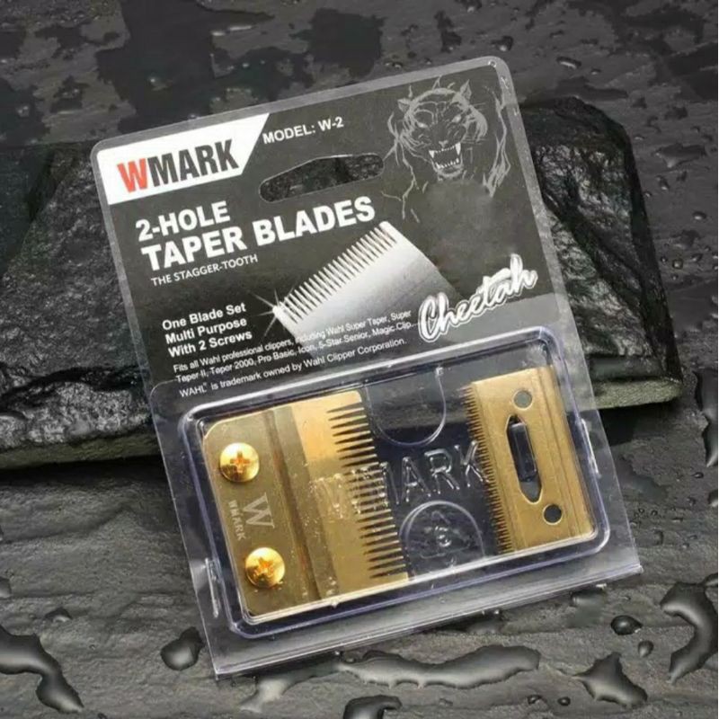 Mata Pisau Cukur Wahl / Sparepart Pisau Cukur Wahl Clip Blade Set Warna Gold