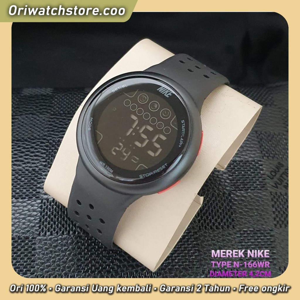 TERLARIS JAM, TANGAN Nike digital, strap rubber