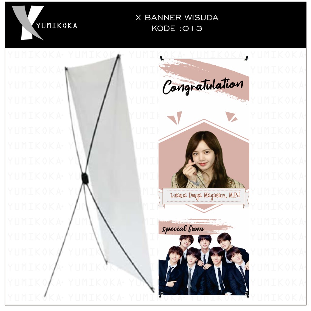 CETAK BANNER BENER BANER STAND SPANDUK WISUDA ULANG TAHUN PERNIKAHAN KELULUSAN SIDANG CUSTOME DESAIN