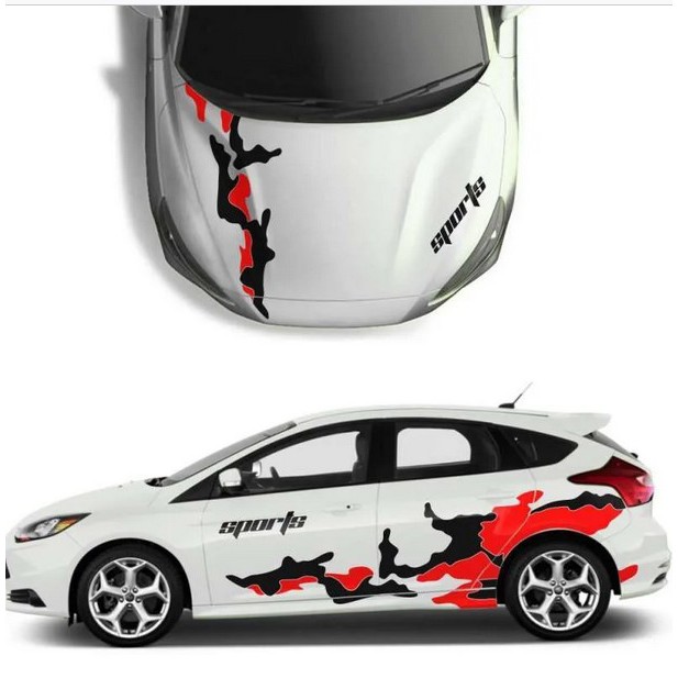 Stiker Cutting Sport Stiker Mobil Sedan Striping Body Dan Kap Mobil Sedan Vios Atlis Corolla Terbaru