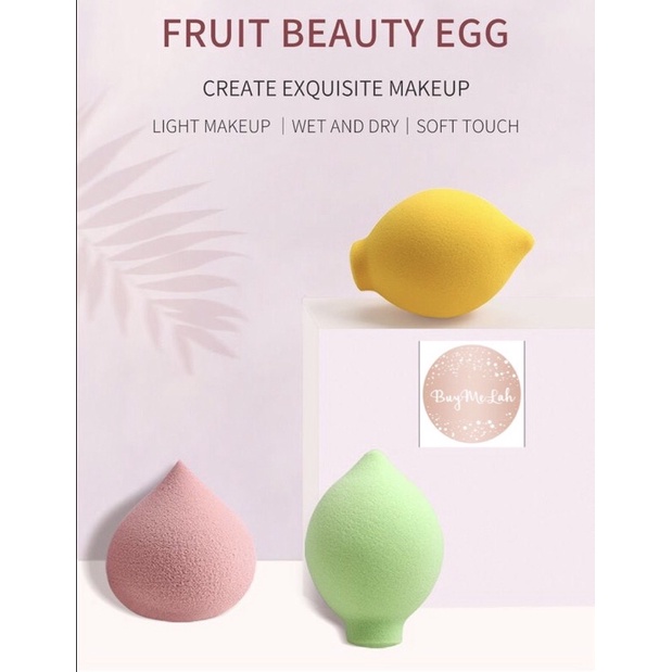 Sponge Fruit Beauty Egg (1pc) Ukuran Medium Bisa Mengembang