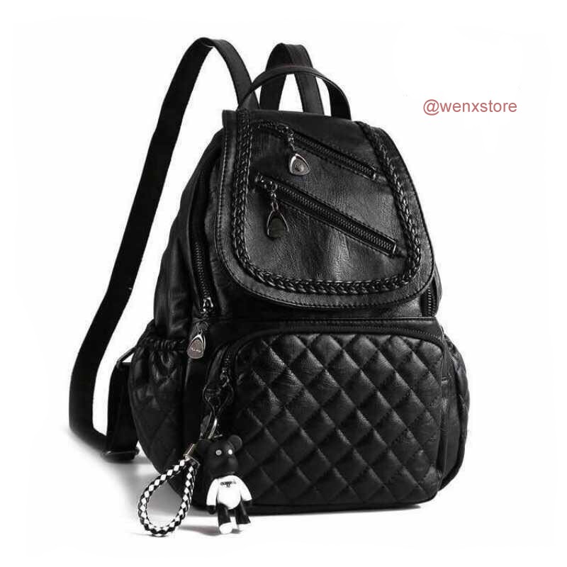 Backpack Korea, Tas Korea import, Tas Kulit Korea