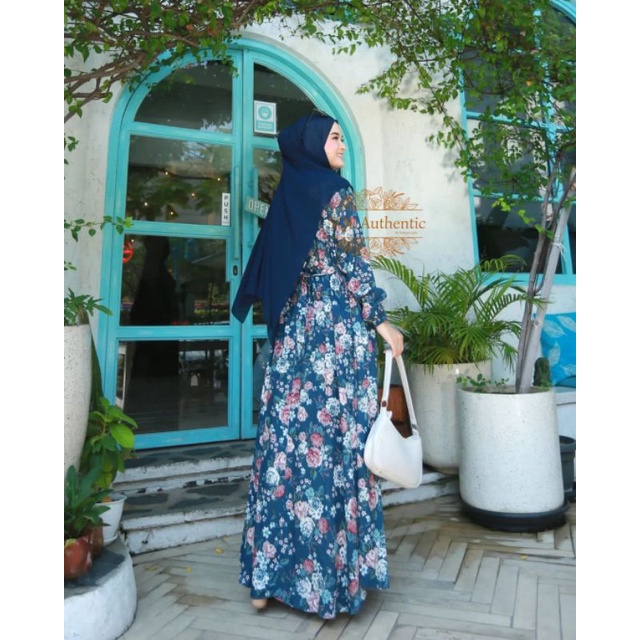 HOMEYDRESS BEYZA FLOWERY SET PASHMINA