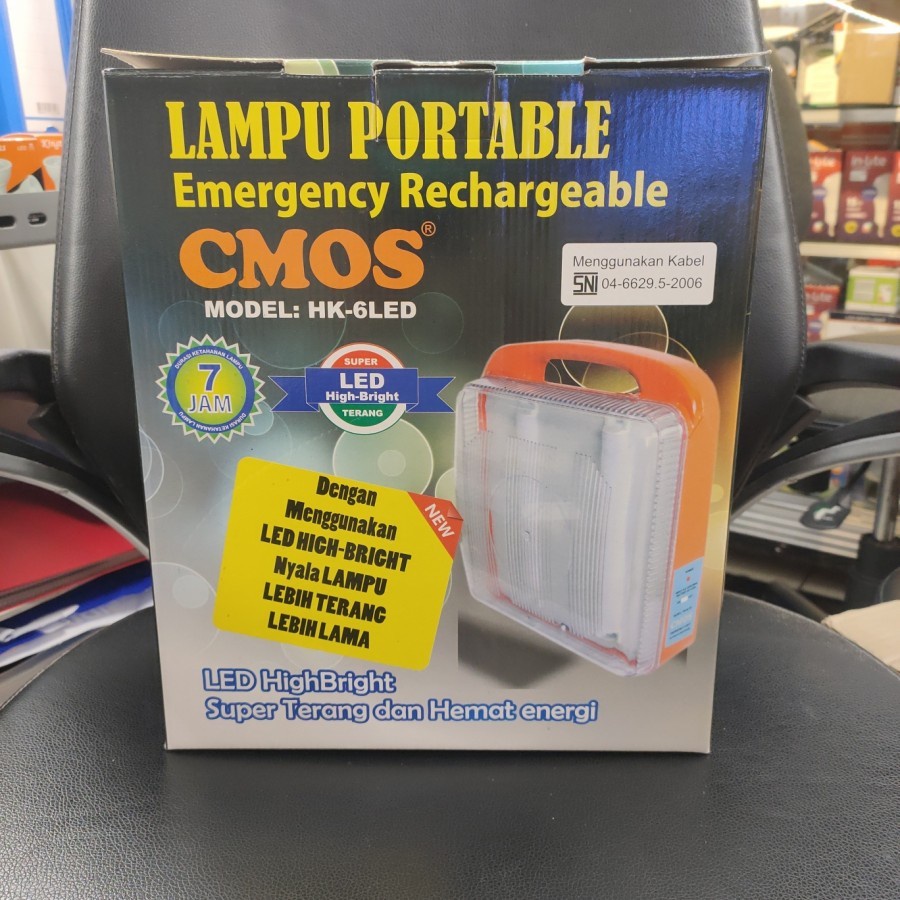 CMOS HK-6 LED Emergency Lamp / Lampu Darurat CMOS HK-6 LED