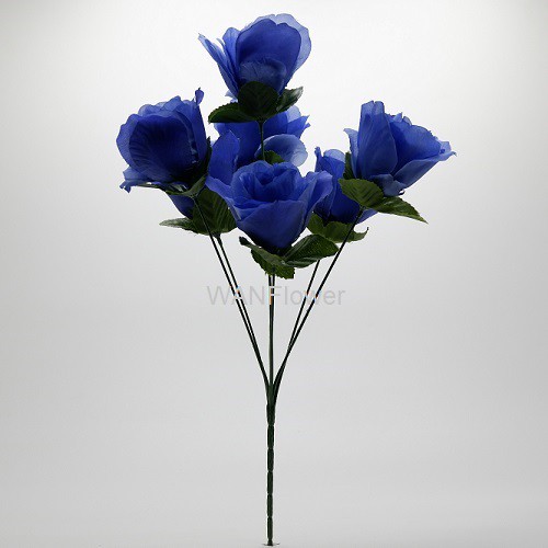 WANFLOWER Bunga Mawar Jepang X7 * BIRU TUA