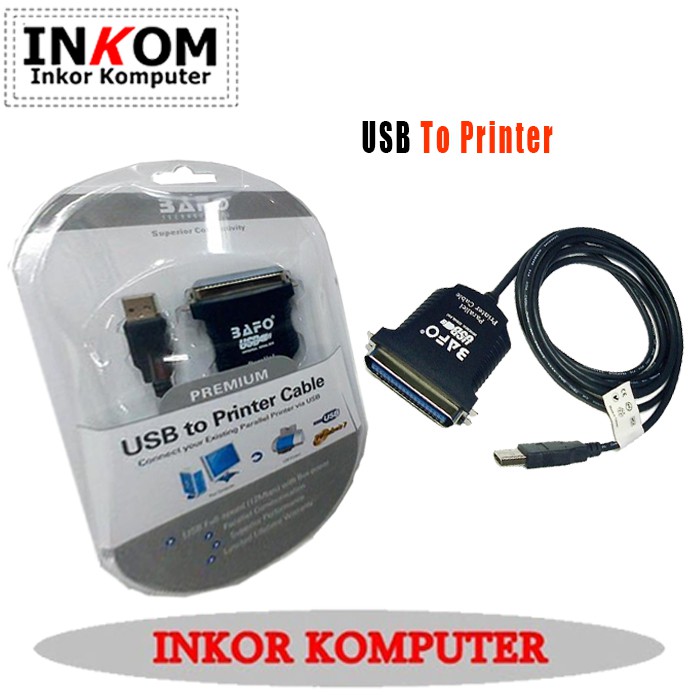 kabel USB To Printer Cable BAFO Parallel