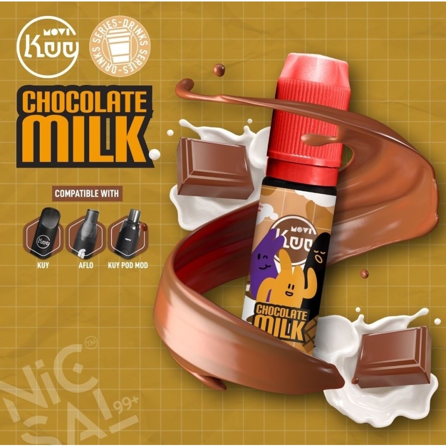 MOVI KUY NISCAL99 NISCAL 99 CHOCOLATE MILK SALT 12MG 24MG 30MG 15ML