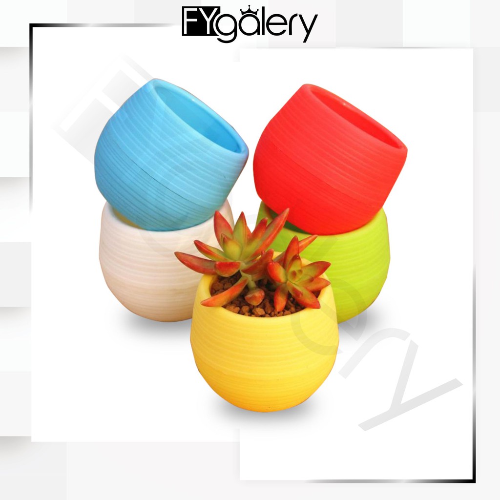 FYGALERY POT  BUNGA  MINI  BAHAN PLASTIK UNTUK DEKORASI 