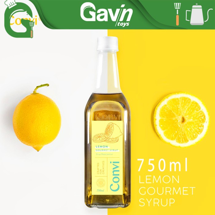 

Sirup Rasa Lemon Convi Lemon Gourmet Syrup 750ml Lemonade Mojito Sirup