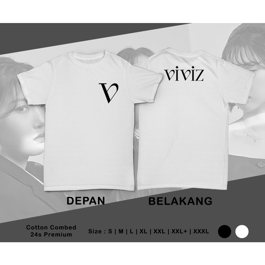 Pretty Savage- Kaos Oversize Viviz Logo depan belakang