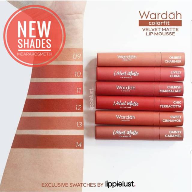 ❣️Rakkistore99❣️Wardah Colorfit Velvet Matte Lip Mousse 4g (100% Original)