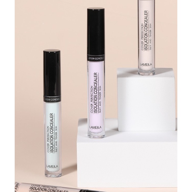 LAMEILA Isolation Concealer Liquid Silky Cover Berfungsi Menutupi Bekas Jerawat Yang Menghitam LA154