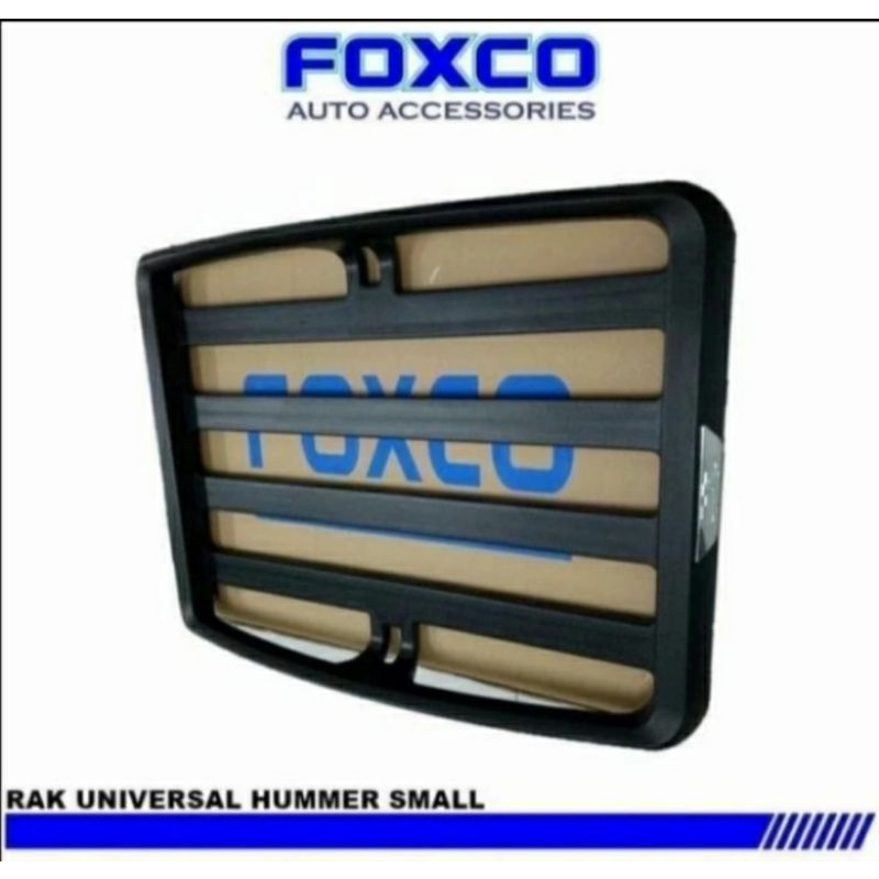 Paket Roof Rack Rak Foxco & Cross Bar Jepit Body Mobil Grandmax Universal