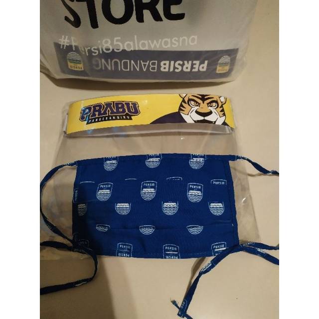 Masker & Faceshield Prabu Persib Bandung Paket