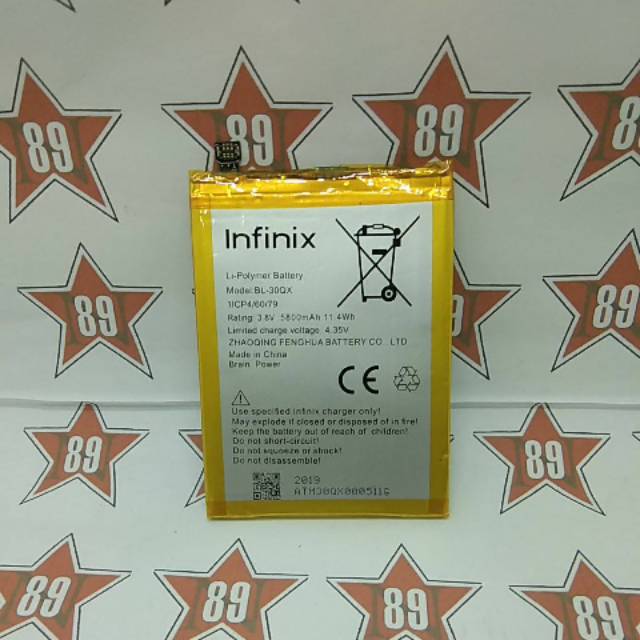 Battery batre Infinix BL - 30QX soket