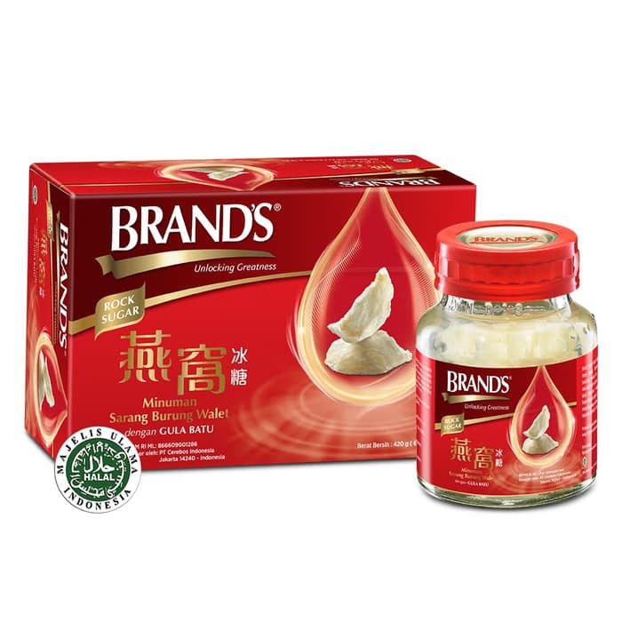 

TERMURAH - Twin Pack BRAND'S Bird's Nest 70 Gr with Rock Sugar (isi 12 botol)