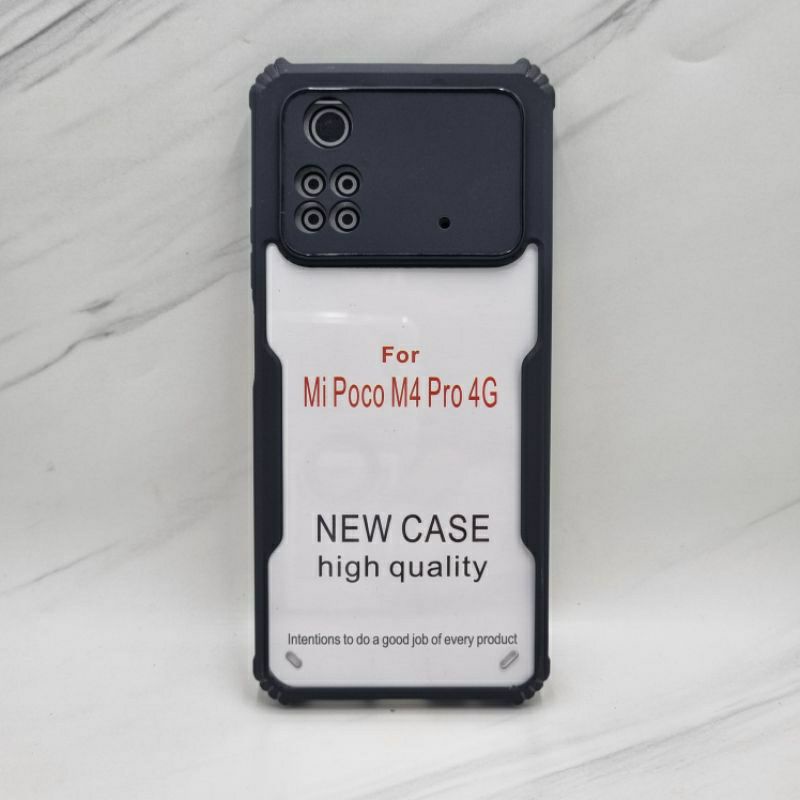 CASE XIAOMI POCO M4 PRO HARDCASE FUSION SHOCKPROF TRANSPARAN PROTECT CAMERA