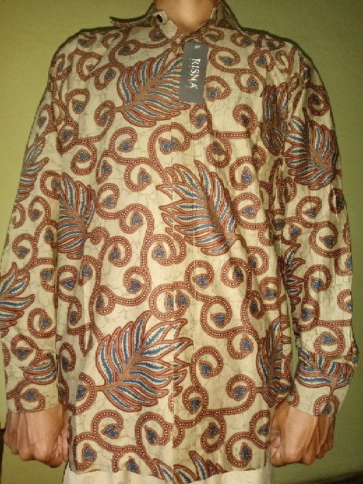 Risna Batik Krb175 Kemeja Batik Pria Lengan Panjang Exclusive Batik Primis M L Xl