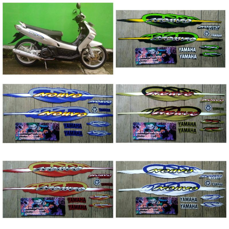 Lis Striping Sticker Nouvo Lele Tusuk Sate Malaysia