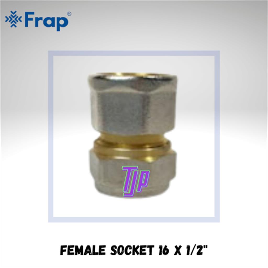 FRAP FEMALE SOCKET BRASS  1/2&quot; FITTING PIPA PEX