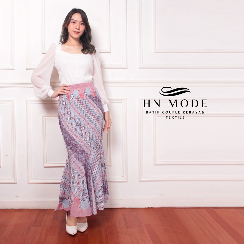 HN MODE - Rok duyung plisket batik / rok mermaid