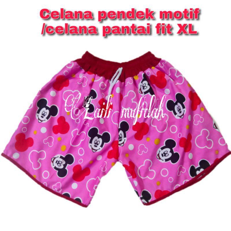 CELANA PENDEK CEWEK MOTIF