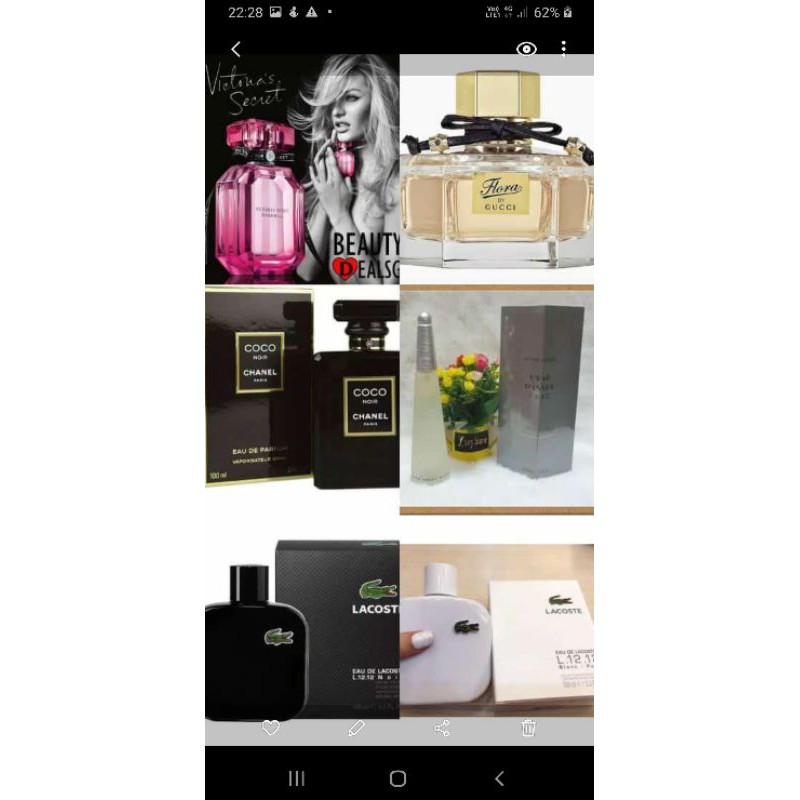 Parfum Original Singapore Lacoste Black Lacoste White Coco Noir / Parfum Original Singapore