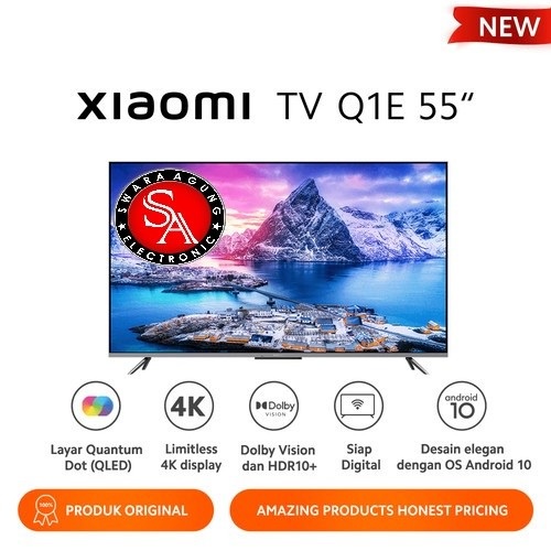 QLED 4K UHD Digital Android TV 55 Inch Xiaomi Type: 55Q1E (Khusus Daerah Medan)