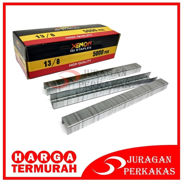 

XENON 13/8 ISI ULANG STAPLES TEMBAK REFILL STAPLE GUN TACKER 8 MM
