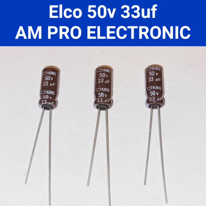 Elco 50v 33uf Elko 33uf 50v Coklat Original