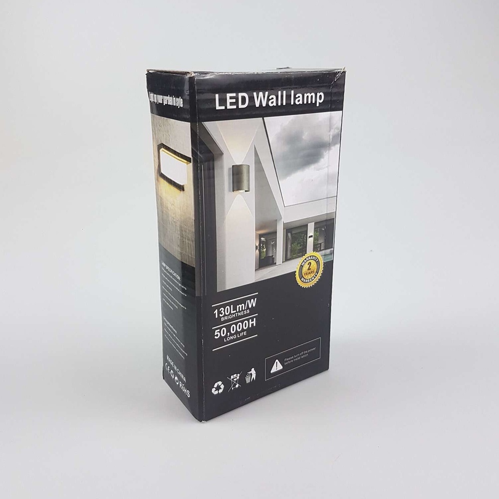 Lampu Hias Dinding LED Minimalis Aluminium 6W 6 LED Cool White - RL-B15 - Black