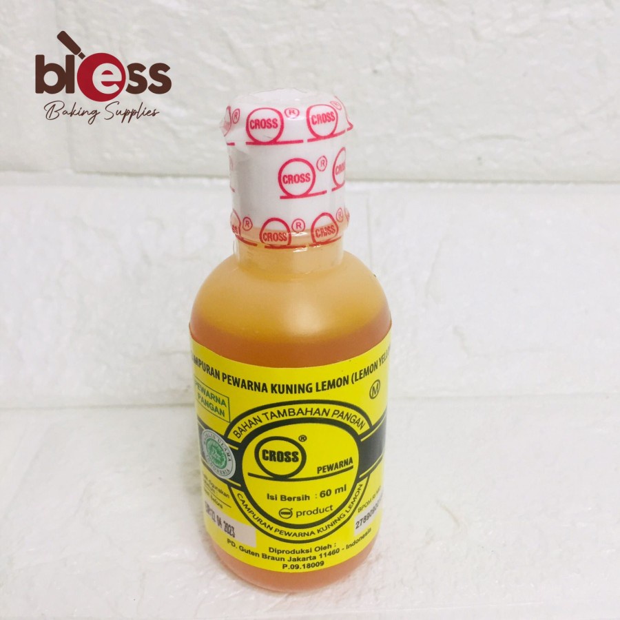 

PEWARNA MAKANAN DIVA CROSS 60 ML LEMON YELLOW / LIQUID ICING / FOOD COLOR / COLOUR / LSN (12 PCS)