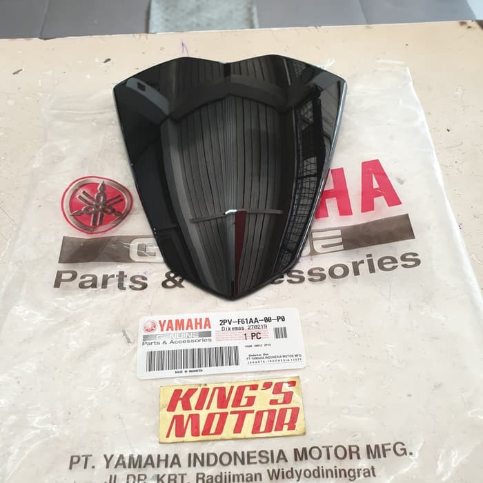 WINDSHIELD, VISOR BATOK LAMPU MX KING HITAM (2PV-P0) ASLI YAMAHA