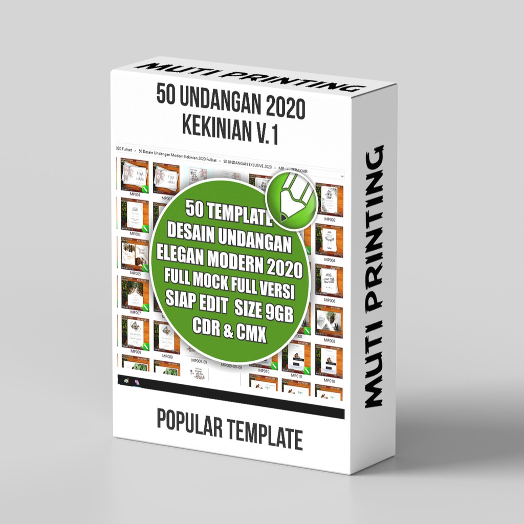 50 Undangan Kekinian Cdr Only V.1