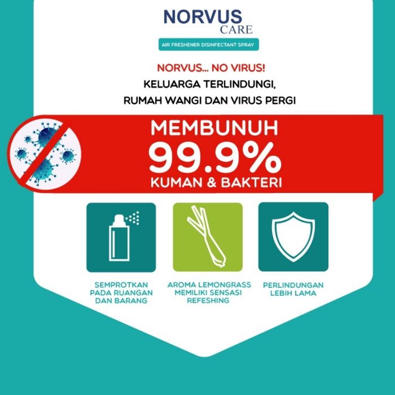 Norvus Air Disinfectant Spray Aerosol 550ml