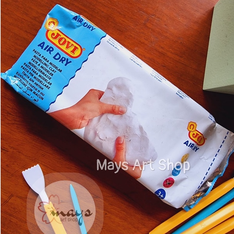 Jual Modelling Clay Jovi Air Dry - Tanah Liat Putih Coklat - White ...